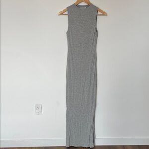 THATSSOFETCH Australia Heather Grey Bodycon Maxi Dress